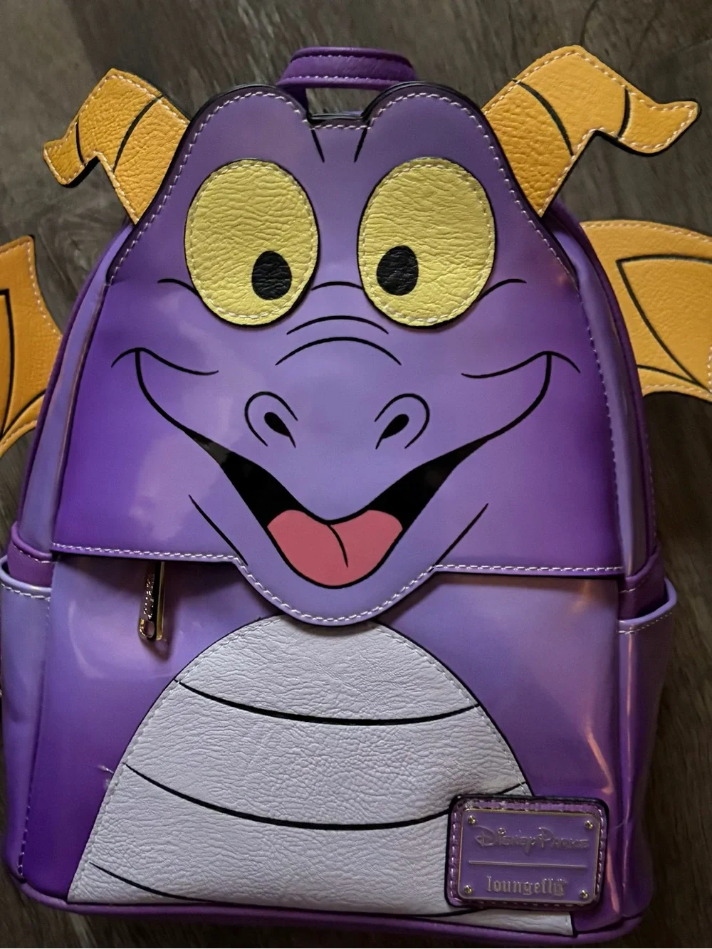 Loungefly Figment Dragon Purple and Yellow Mini Backpack